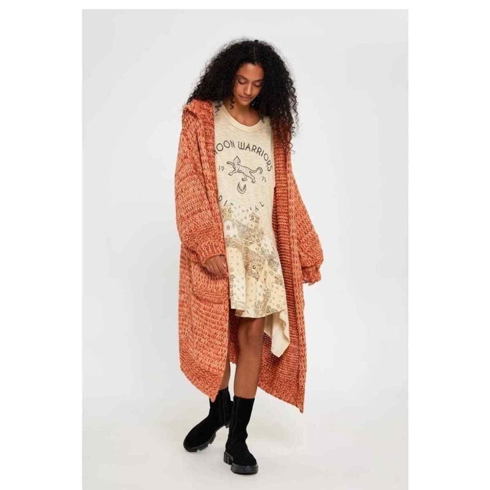 Free People  Crofter Cardigan Sweater Large NEW!